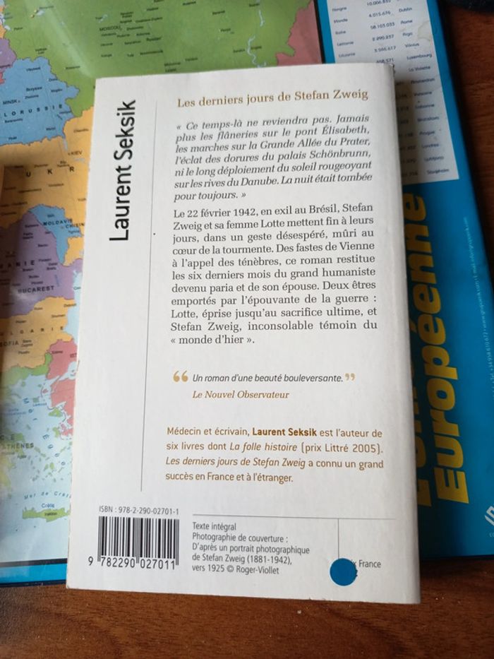 Livre Les derniers jours de Stefan Zweig - photo numéro 2