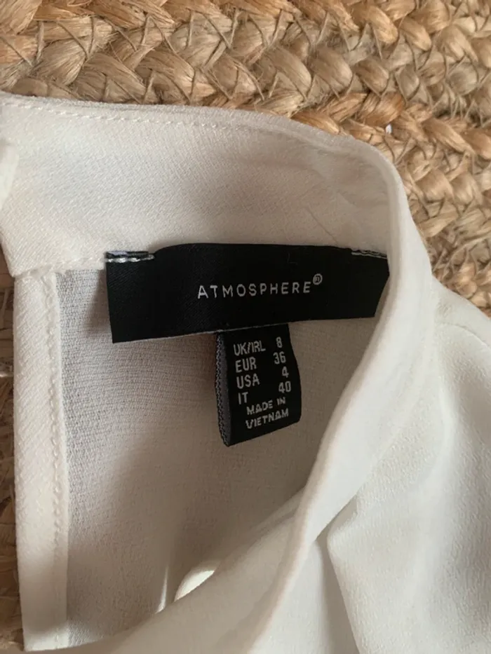 Blouse sans manches écru Primark T.36 parfait état - photo numéro 2