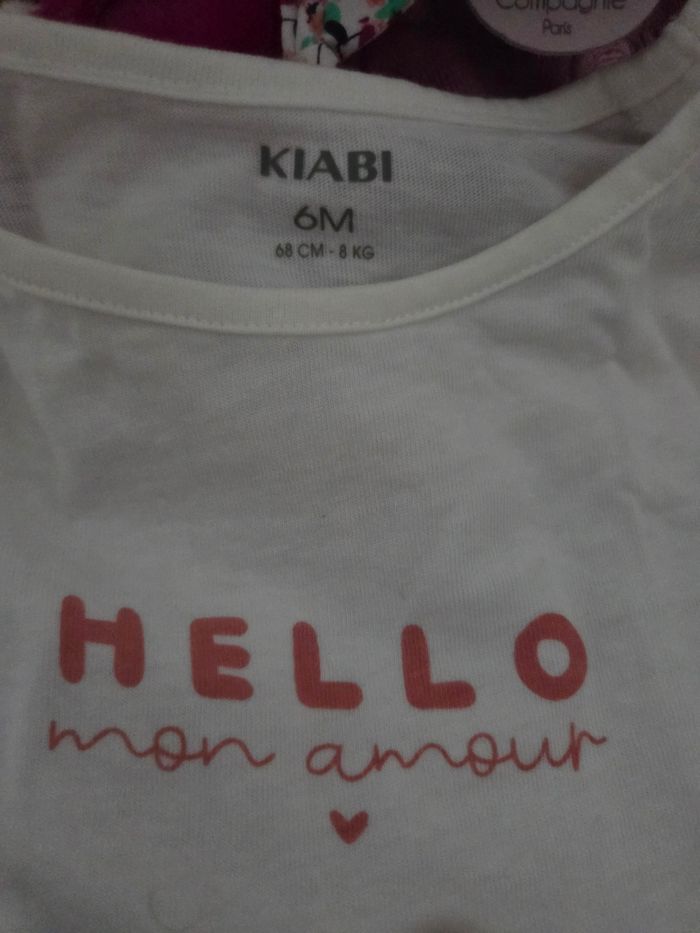 Salopette rose avec ensemble bébé fille - photo numéro 10