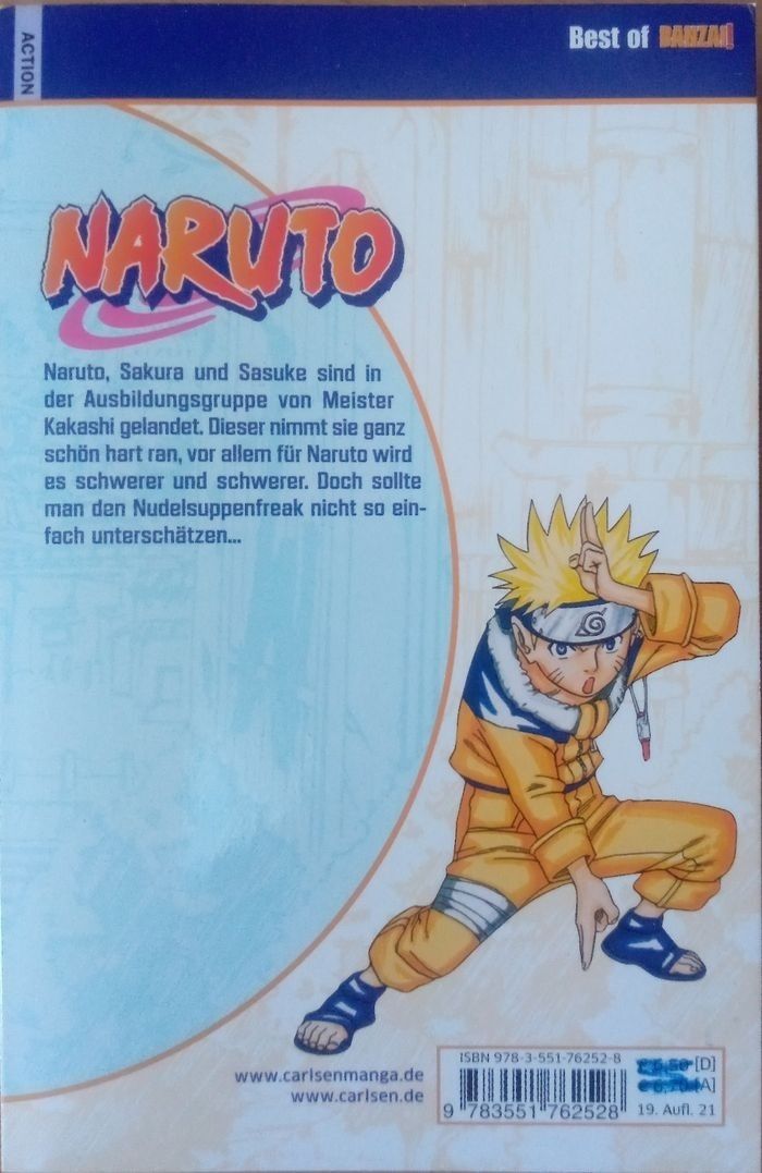 Manga -Naruto Tome 2 version allemande - photo numéro 2