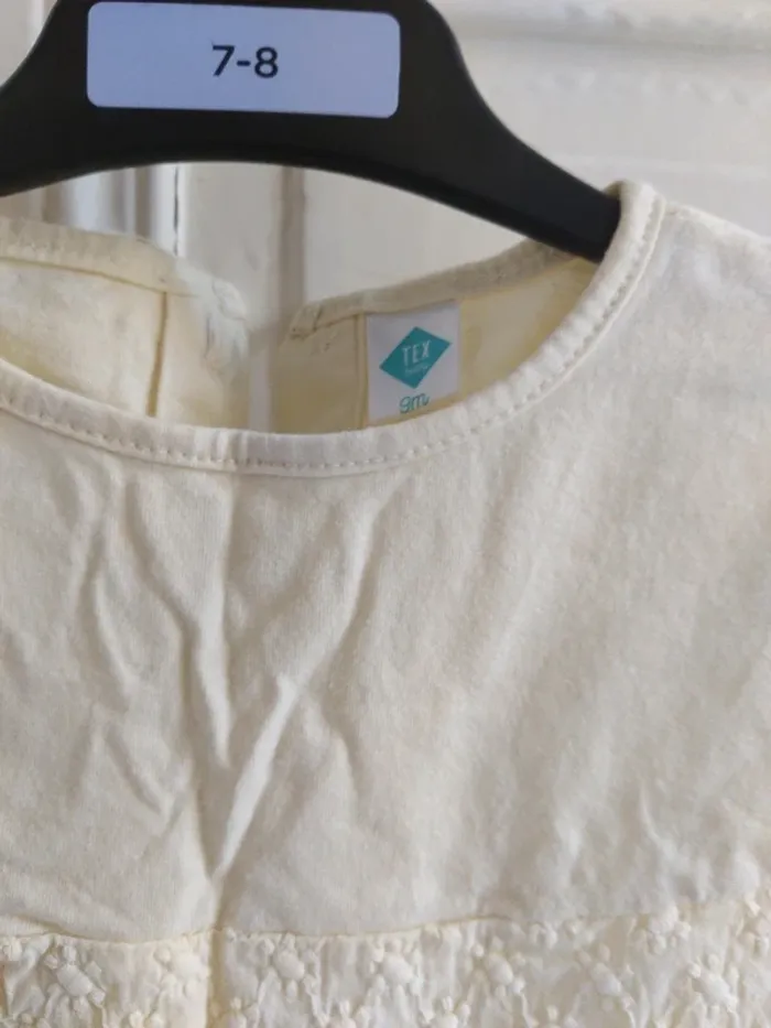Top jaune pâle Tex 9 mois - photo numéro 3