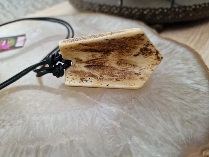 Collier Africain Maori Cuir Noir - photo numéro 8