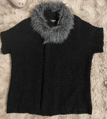 Poncho Gilet Graine De Malice Noire Femme Taille S Taille Large