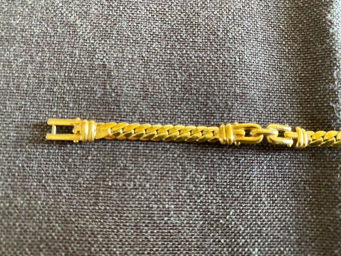 Bracelet vintage en métal doré - photo numéro 11