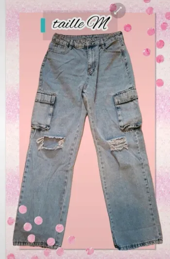 Jean's large troué taille M