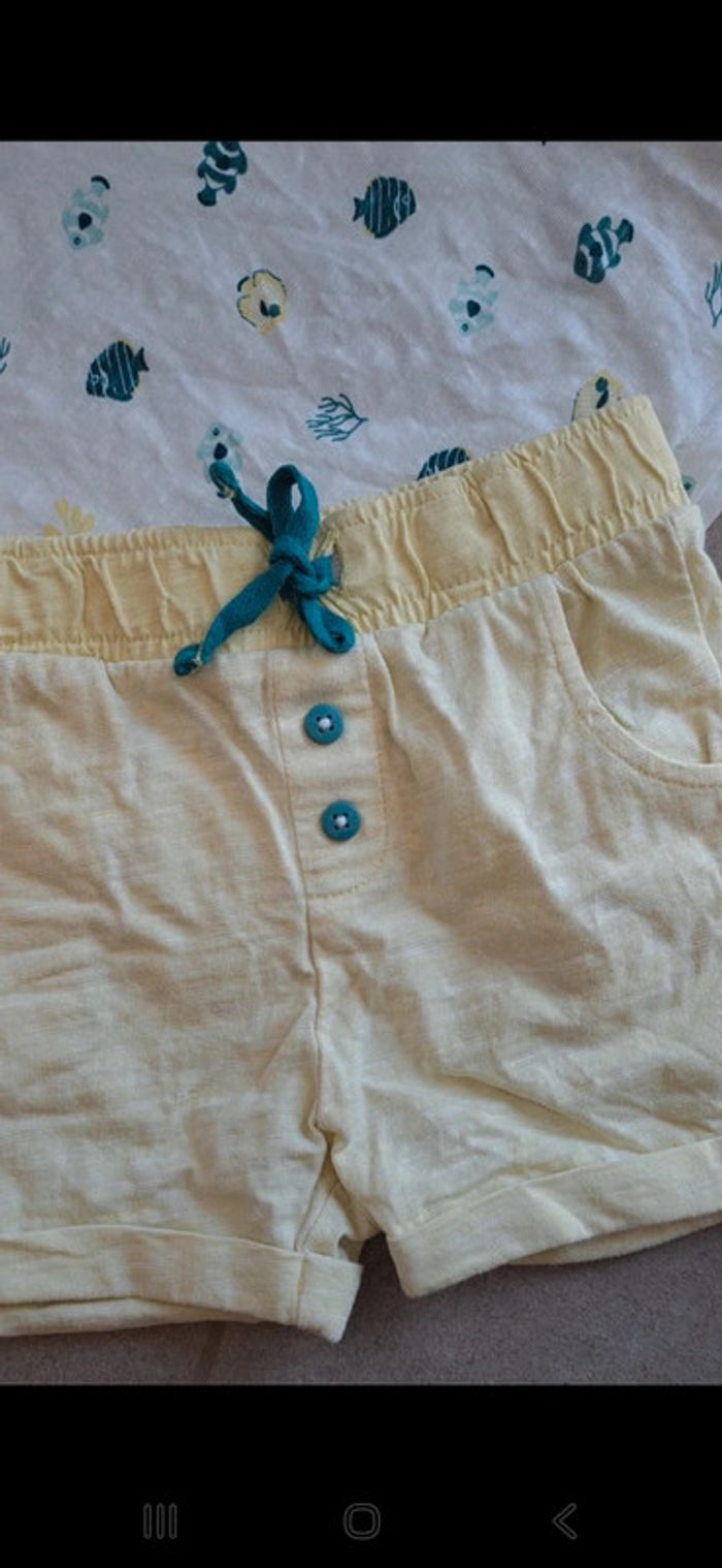 Ensemble jaune et blanc Obaïbi 18 mois - photo numéro 5