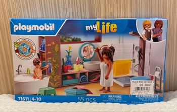 Playmobil My Life 71611 Salle de bains avec douche et baignoire. Boîte neuve. Scellée.