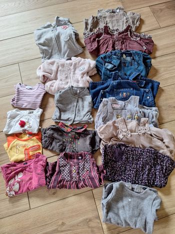 Lot vêtements fille 9 mois automne hiver