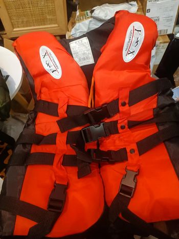 Gilet de sauvetage l/xl rouge neuf