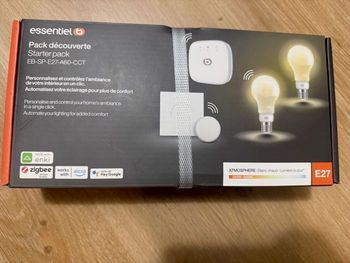 Ampoule connectee Pack ESSENTIELB Découverte Filament Edison E27 x2