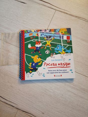 Livre peinture Les sports pinceau à l'eau, Gründ