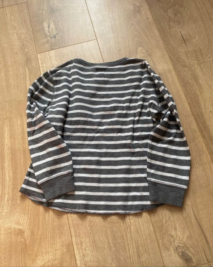 Pull fin 100% coton type marinière  GAP - photo numéro 3