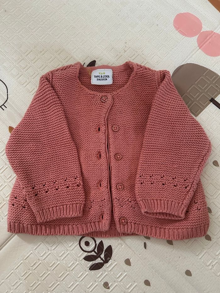 Gilet en maille tape à l’œil 3 mois - photo numéro 1