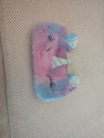 Trousse peluche licorne