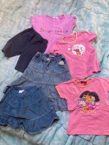 Lot de 6 habits fille 4 ans