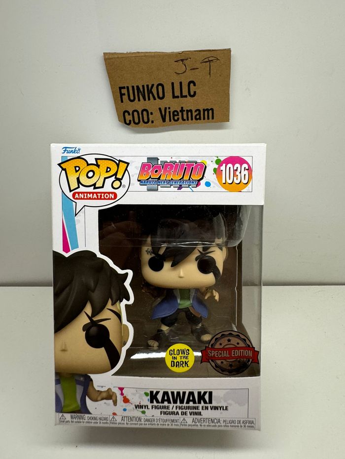 Funko Pop Boruto 1036 Kawaki Chase GITD Special Edition