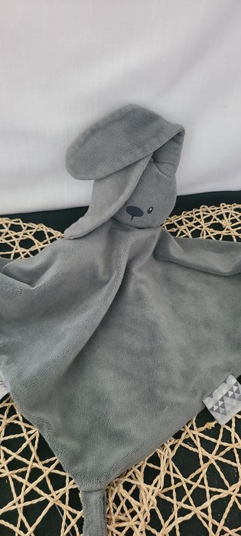 DOUDOU PLAT NATTOU LAPIN LAPIDOU GRIS ANTHRACITE