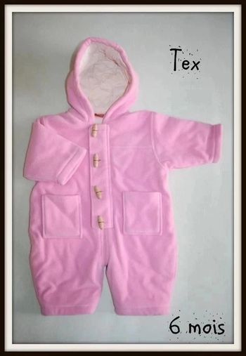 Combi pilote rose polaire Tex 6m