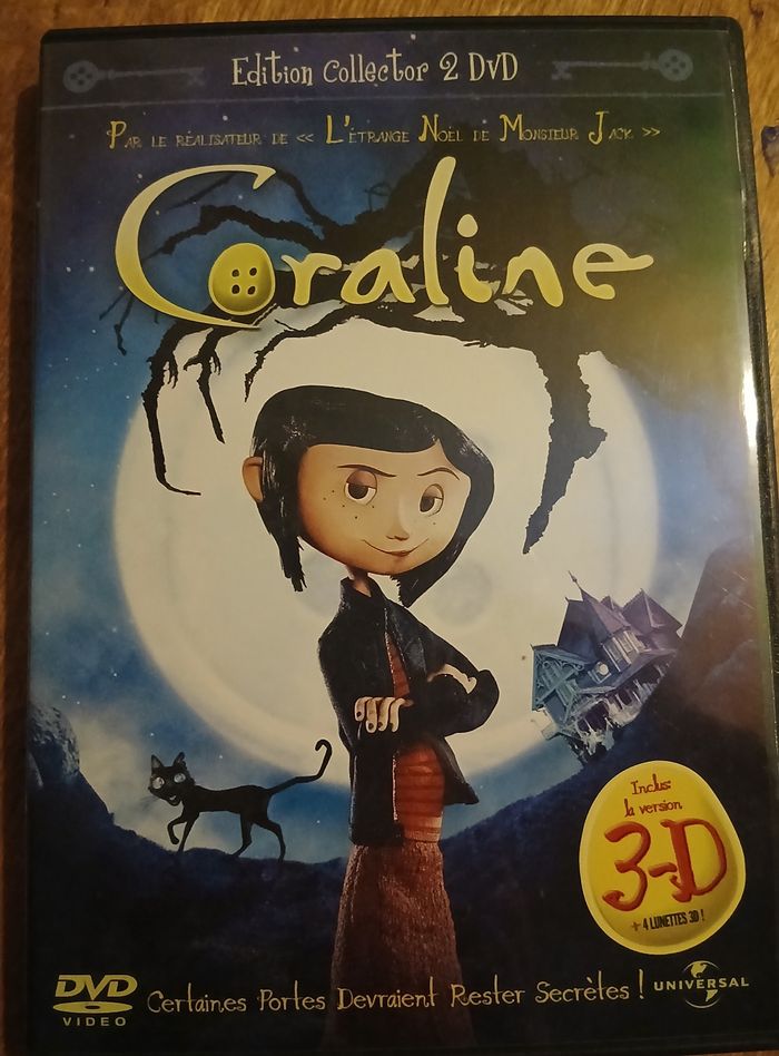 DVD Coraline 2D/3D