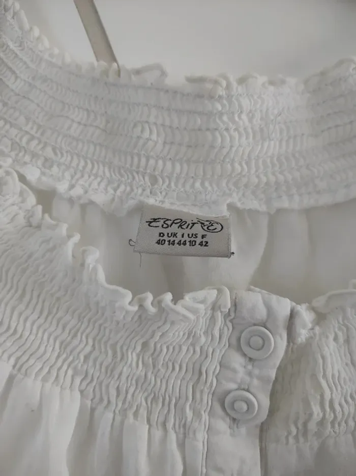 Blouse blanche Esprit T42 - photo numéro 3