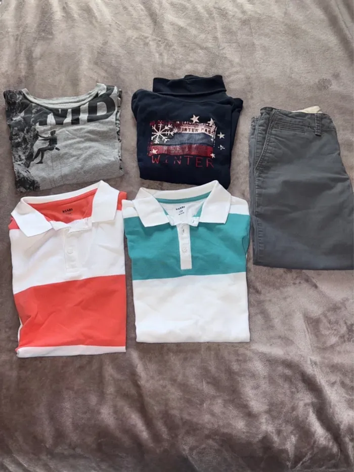 Lot de 5 vêtements garçon taille 12 ans en très bon état
