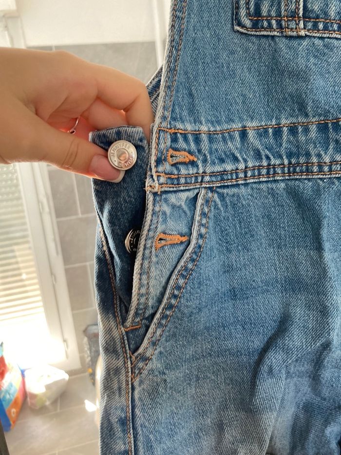 Combi short en jean - photo numéro 2