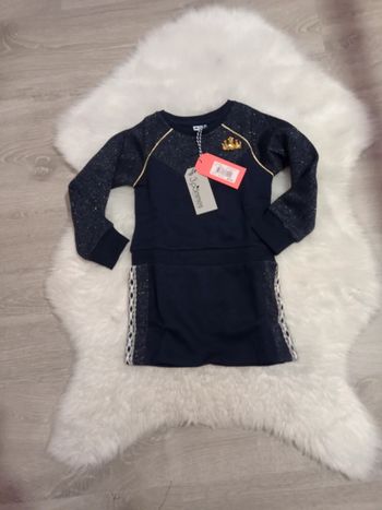 Neuf 👑 3 pommes robe chic matiere pull sweat 2/3 ans