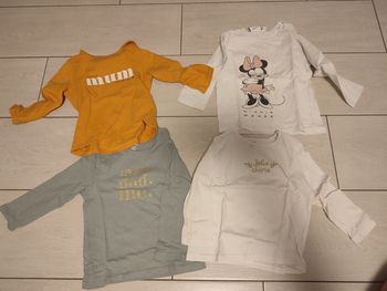 4 t shirts manches longues