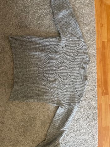 Pull en laine gris