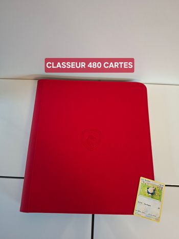 Classeur binder rouge 480 cartes Pokémon / lorcana 🟥
