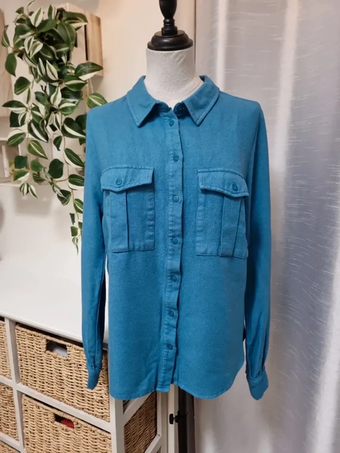Chemise bleue Cache Cache T:36