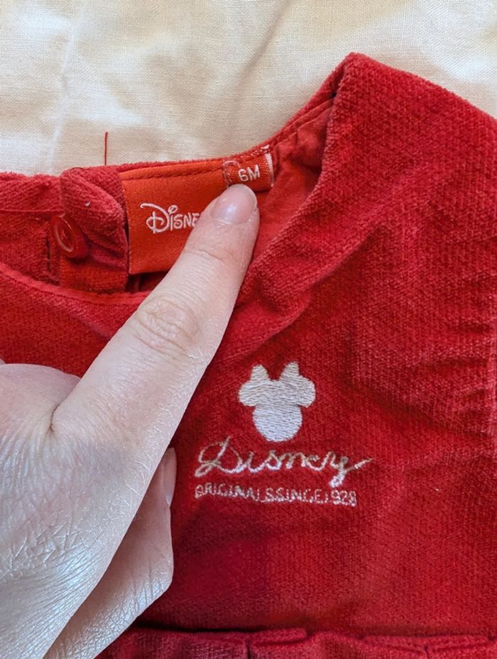 Ensemble Boléro blanc et robe rouge Disney - Minnie - photo numéro 2