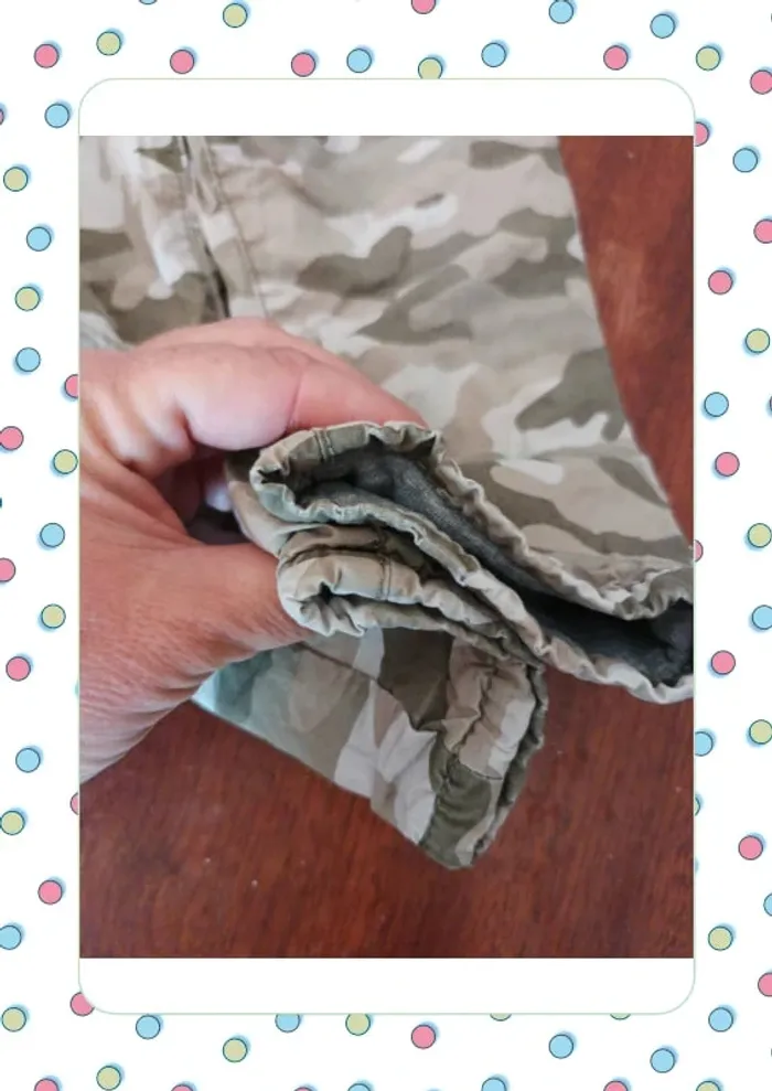 Pantalon camouflage vert et beige - photo numéro 4