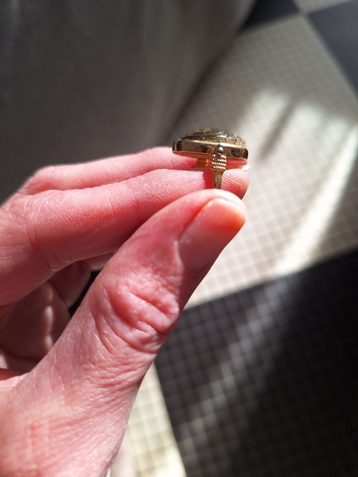 Bague labradorite forme scarabée - photo numéro 4