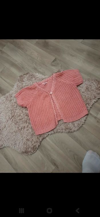 Gilet rose 8 ans
