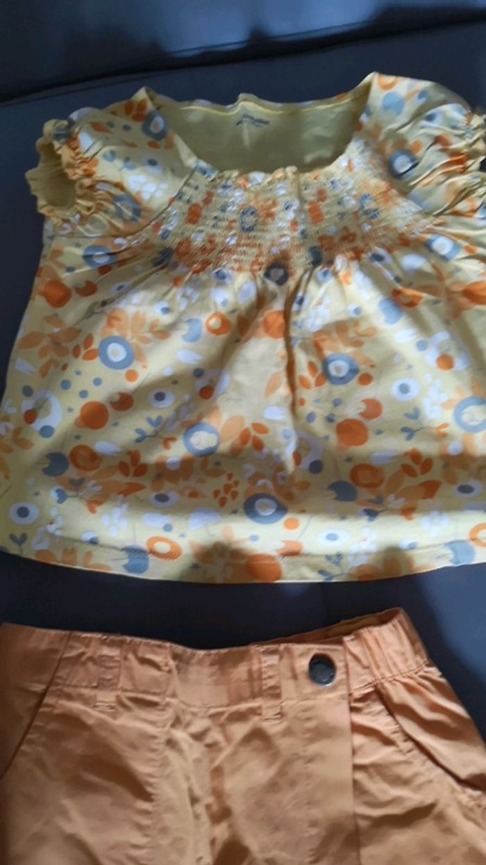 Ensemble jupe short et son top assorti fleuri - photo numéro 10