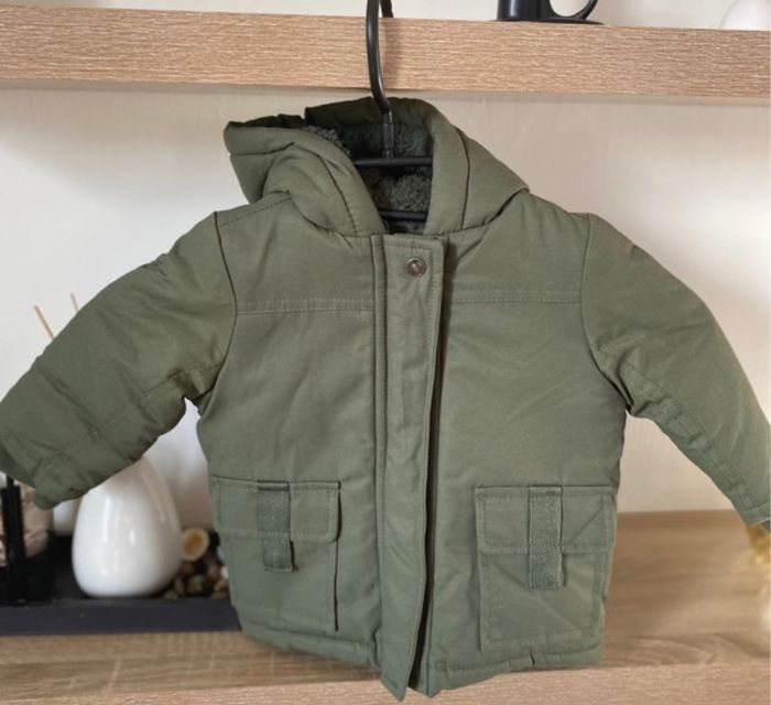 Manteau bébé garçon kaki taille 3 mois Orchestra neuf - photo numéro 5