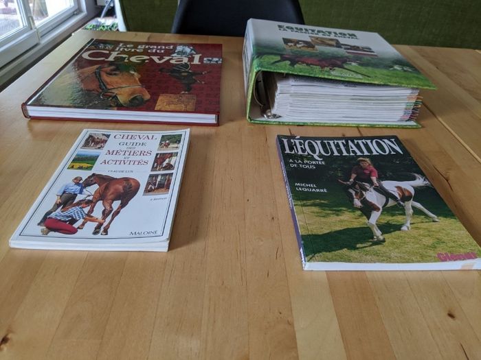 Lot livres et fiches cheval/équitation - photo numéro 2