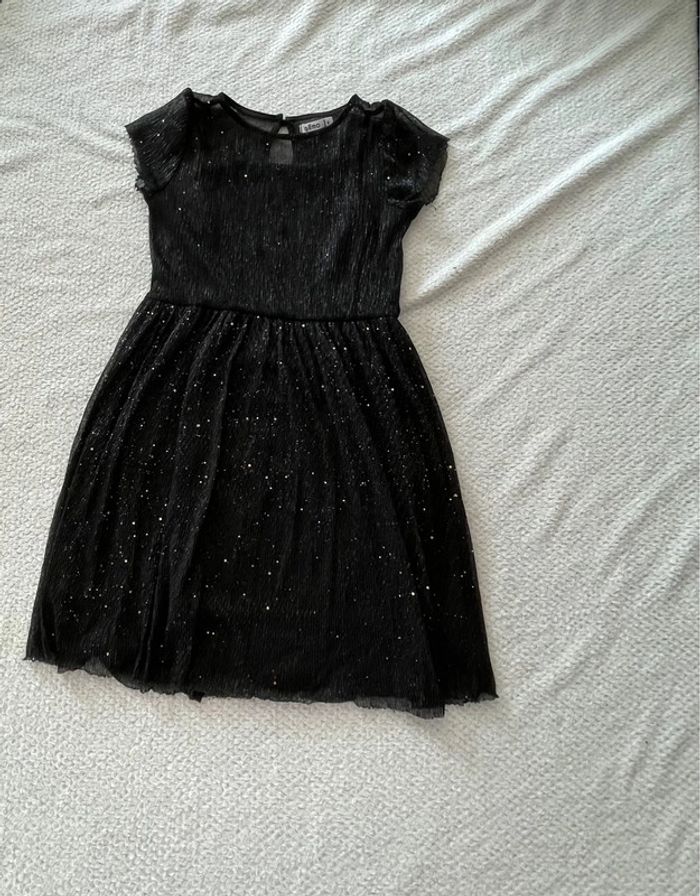 Robe noire pailletée fille Gemo 6 ans