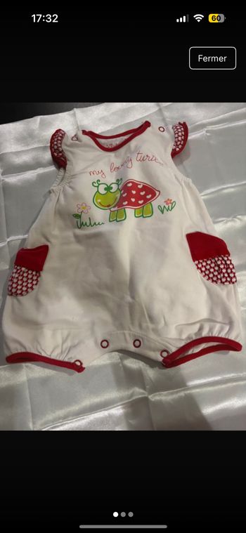 Combi short bébé