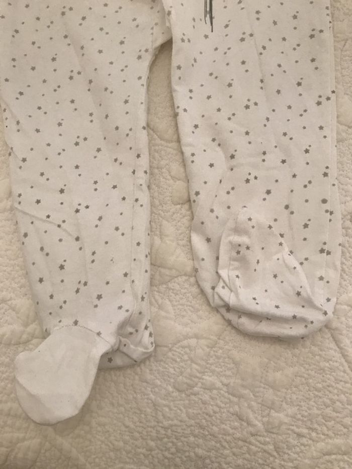 Dors-bien Blanc avec petites étoiles grises - photo numéro 3