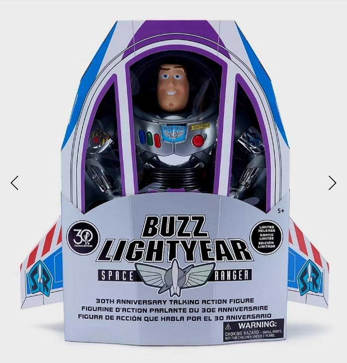 Figurine Buzz l'Éclair parlante 30e anniversaire en édition limitée, Toy Story