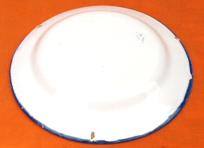 Assiette XIXème Lunéville Faïence polychrome à décor floral - photo numéro 4