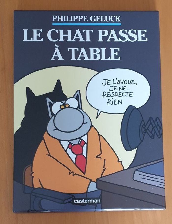 Coffret Bande Dessinée Le Chat Tome 19 - Le chat passe à table Philippe Geluck