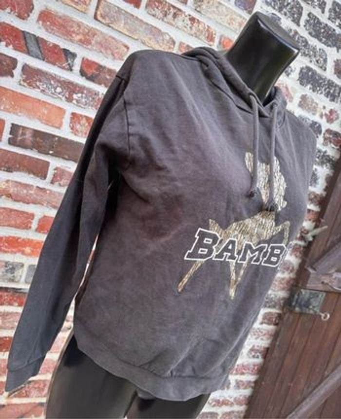 Sweat à capuche Disney gris foncé – motif Bambi 🦌 Taille 36 - photo numéro 2