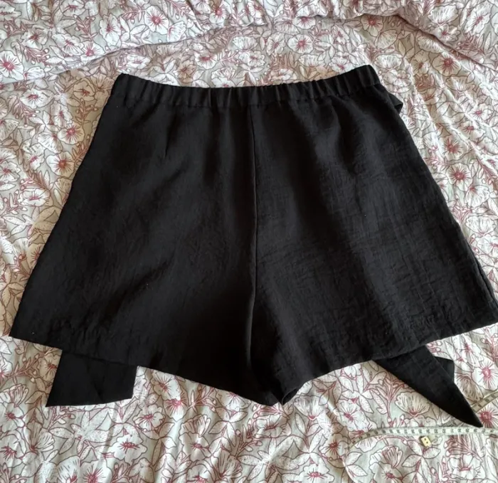 Bermuda, noir, femme, mango, élégant, taille XL