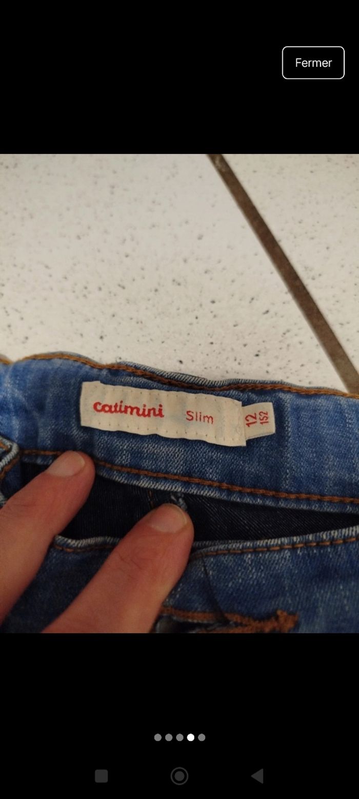 Jeans slim catimini - photo numéro 4
