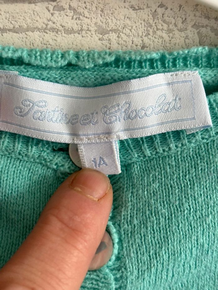 boléro tartine et chocolat taille 1 an - photo numéro 3