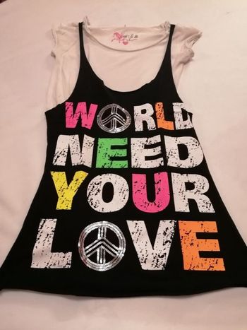 Tee shirt  long 2 en 1