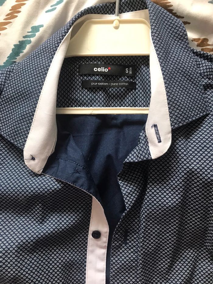 Chemise habillée bleue S - photo numéro 5